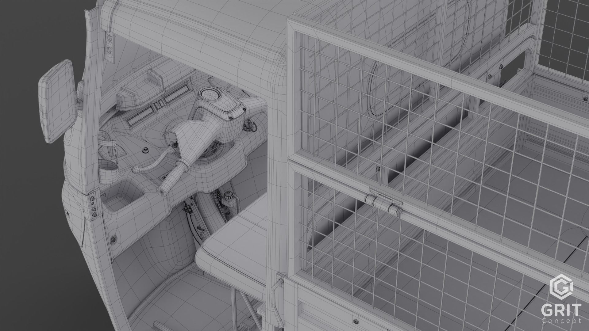 TRICYCLE - RICKSHAW BAJAJ  3D MODEL Low-poly 3D model 3D model_64