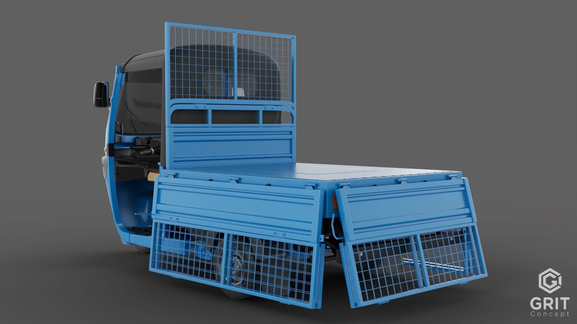 TRICYCLE - RICKSHAW BAJAJ  3D MODEL Low-poly 3D model 3D model_39