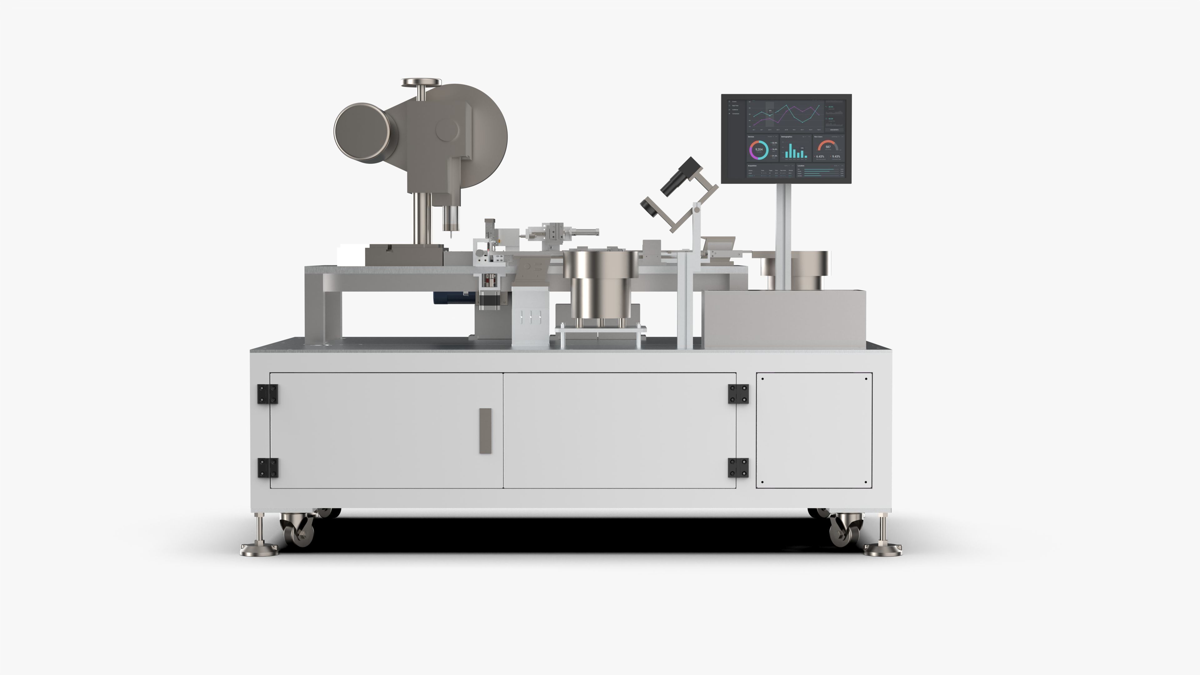 Automatic  Electronic Lock Assembly Machine 3D model_8