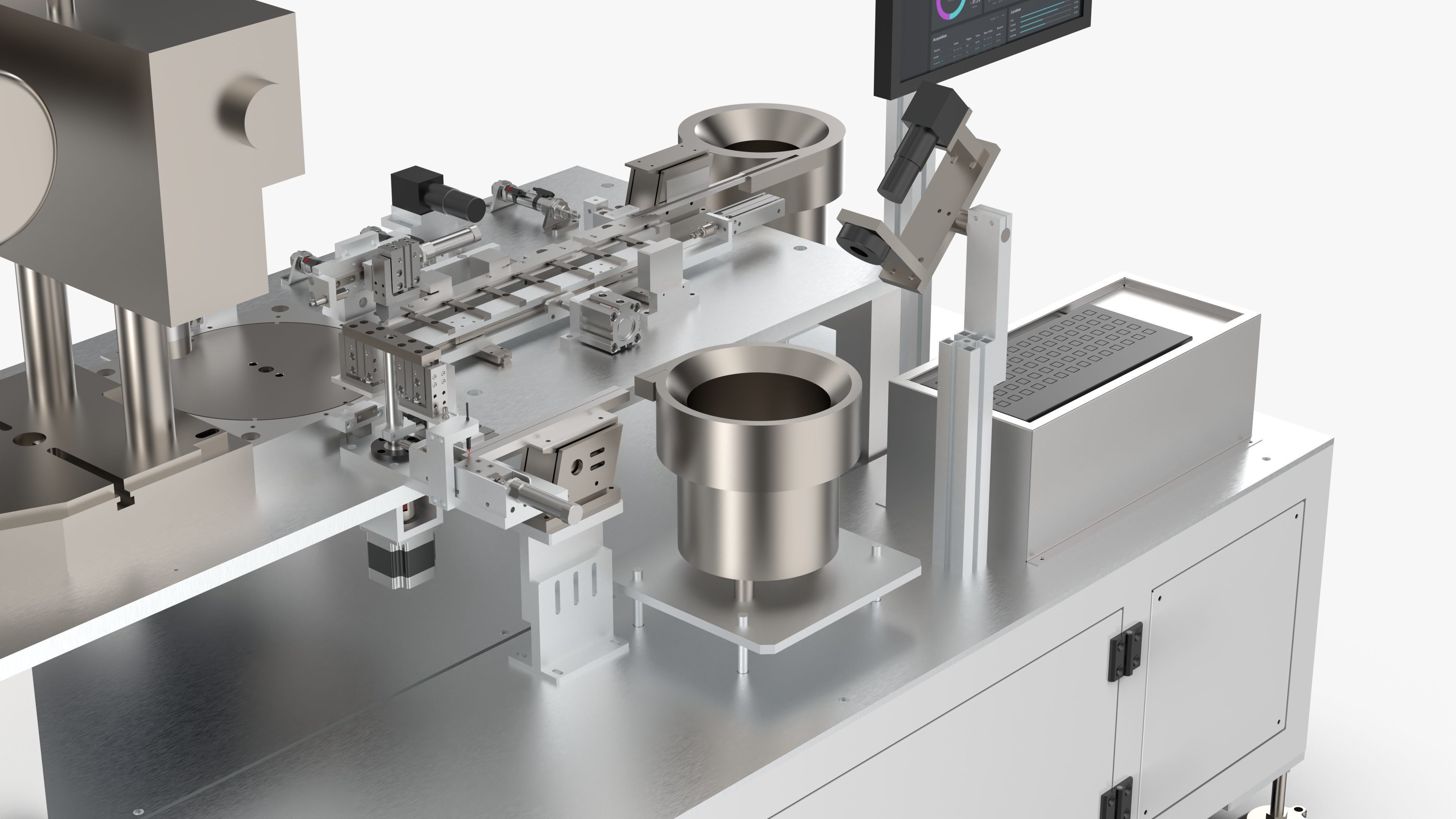 Automatic  Electronic Lock Assembly Machine 3D model_10