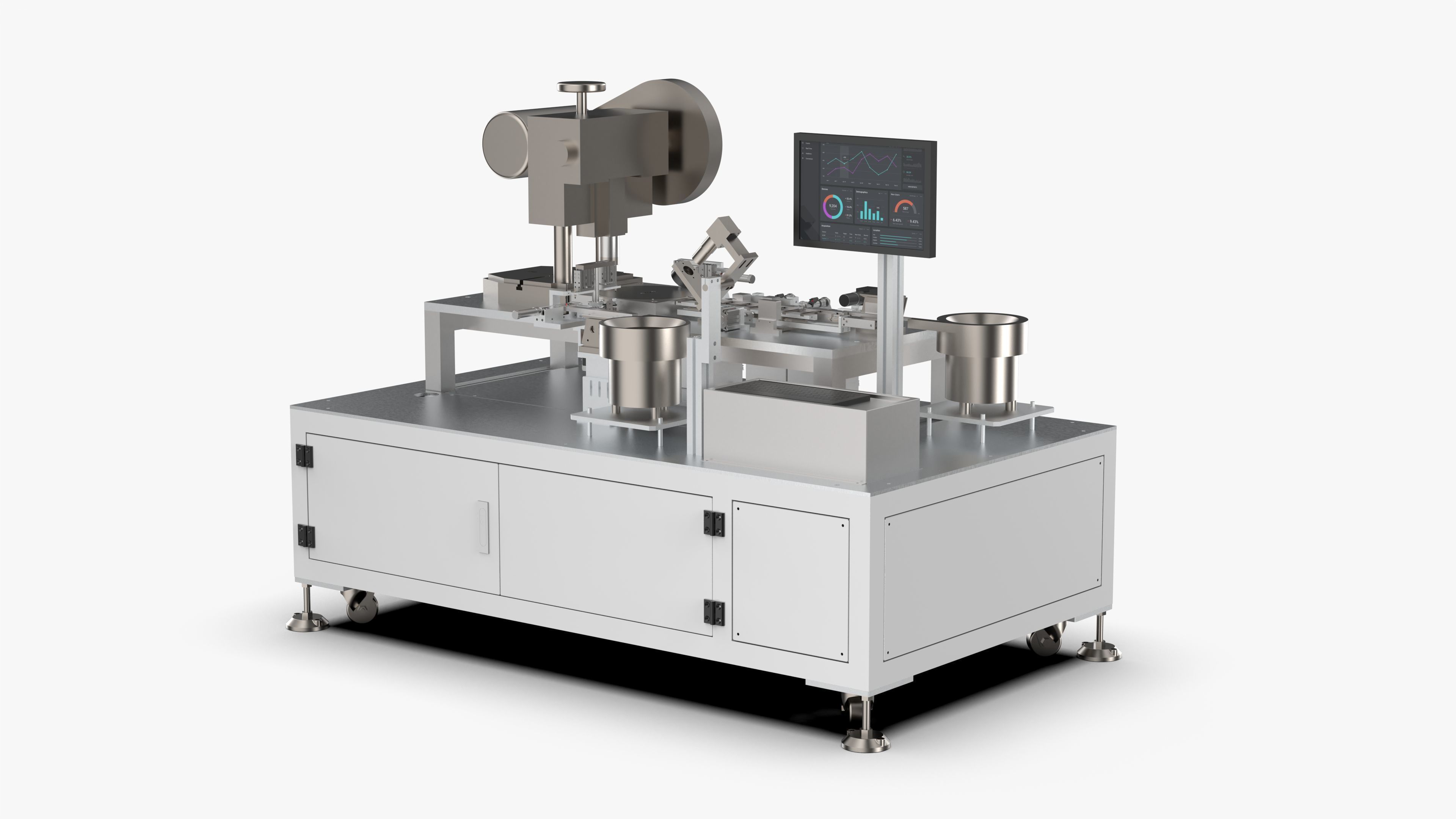 Automatic  Electronic Lock Assembly Machine 3D model_1