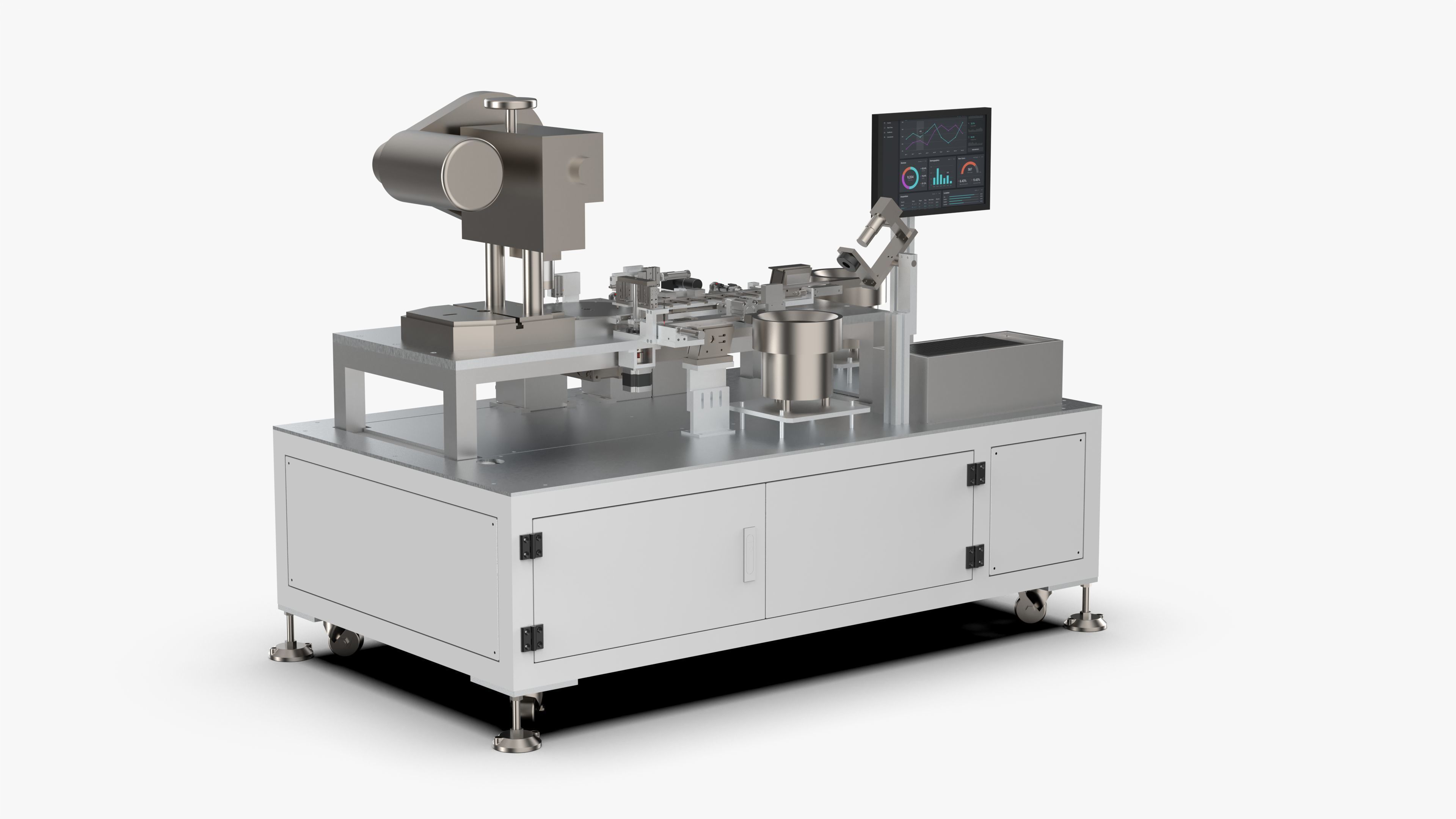 Automatic  Electronic Lock Assembly Machine 3D model_2