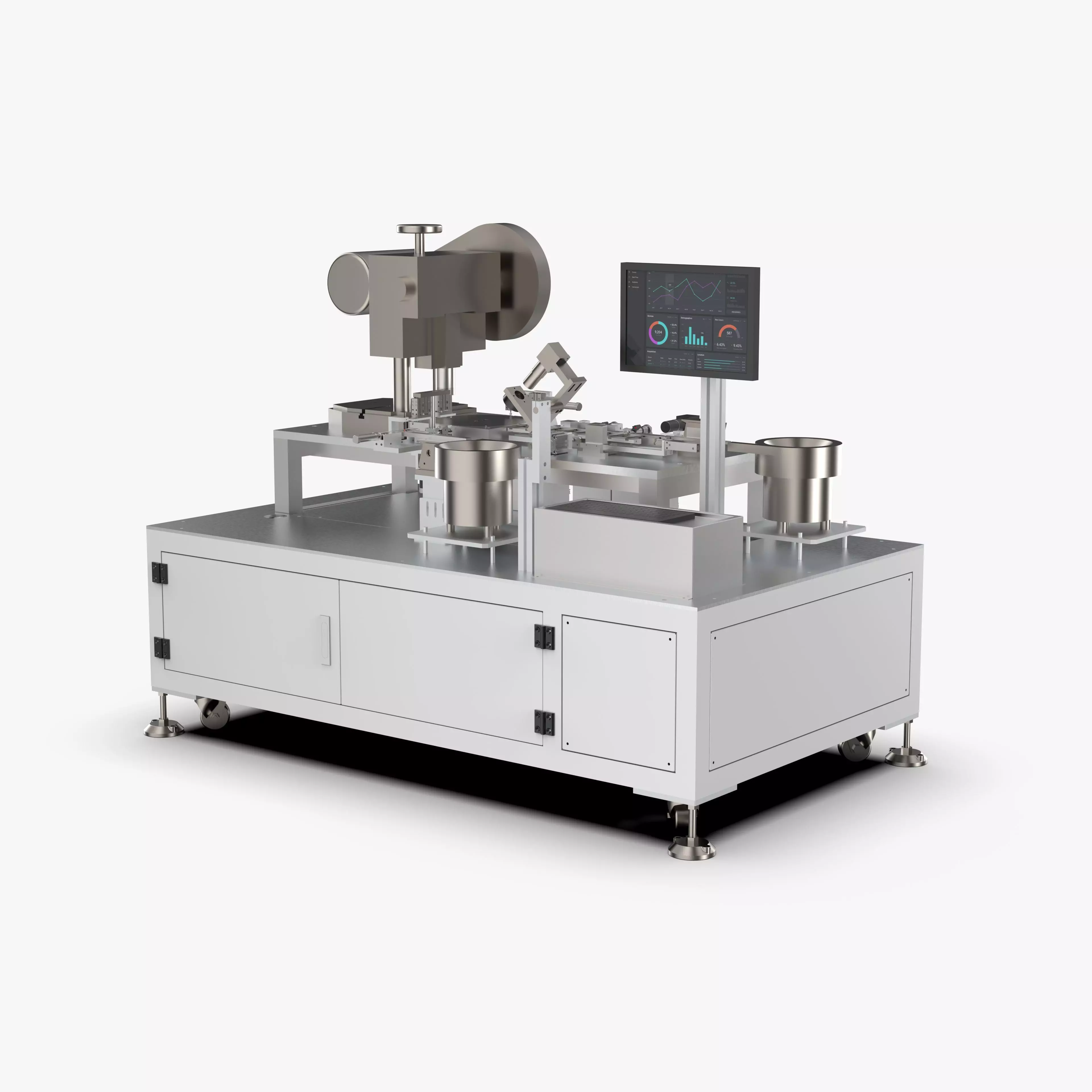 Automatic  Electronic Lock Assembly Machine 3D model_0