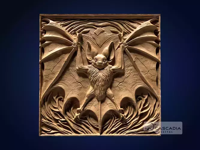Bat - CNC Router Carving Casting animal wildlife