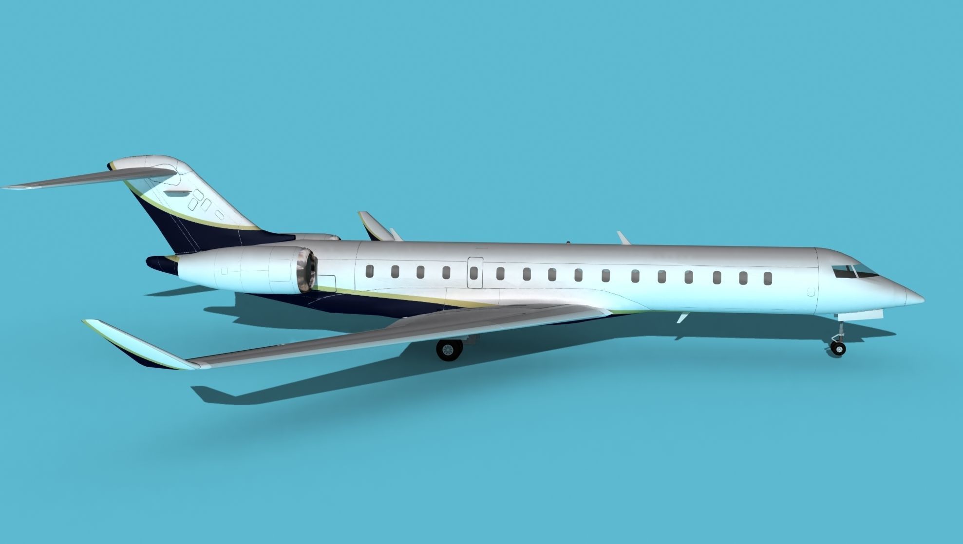 Bombardier Global 7000 V05 3D model_4