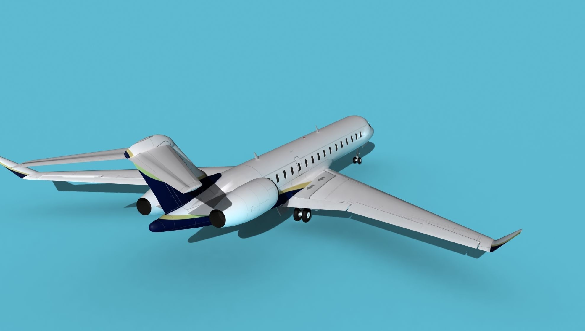 Bombardier Global 7000 V05 3D model_6