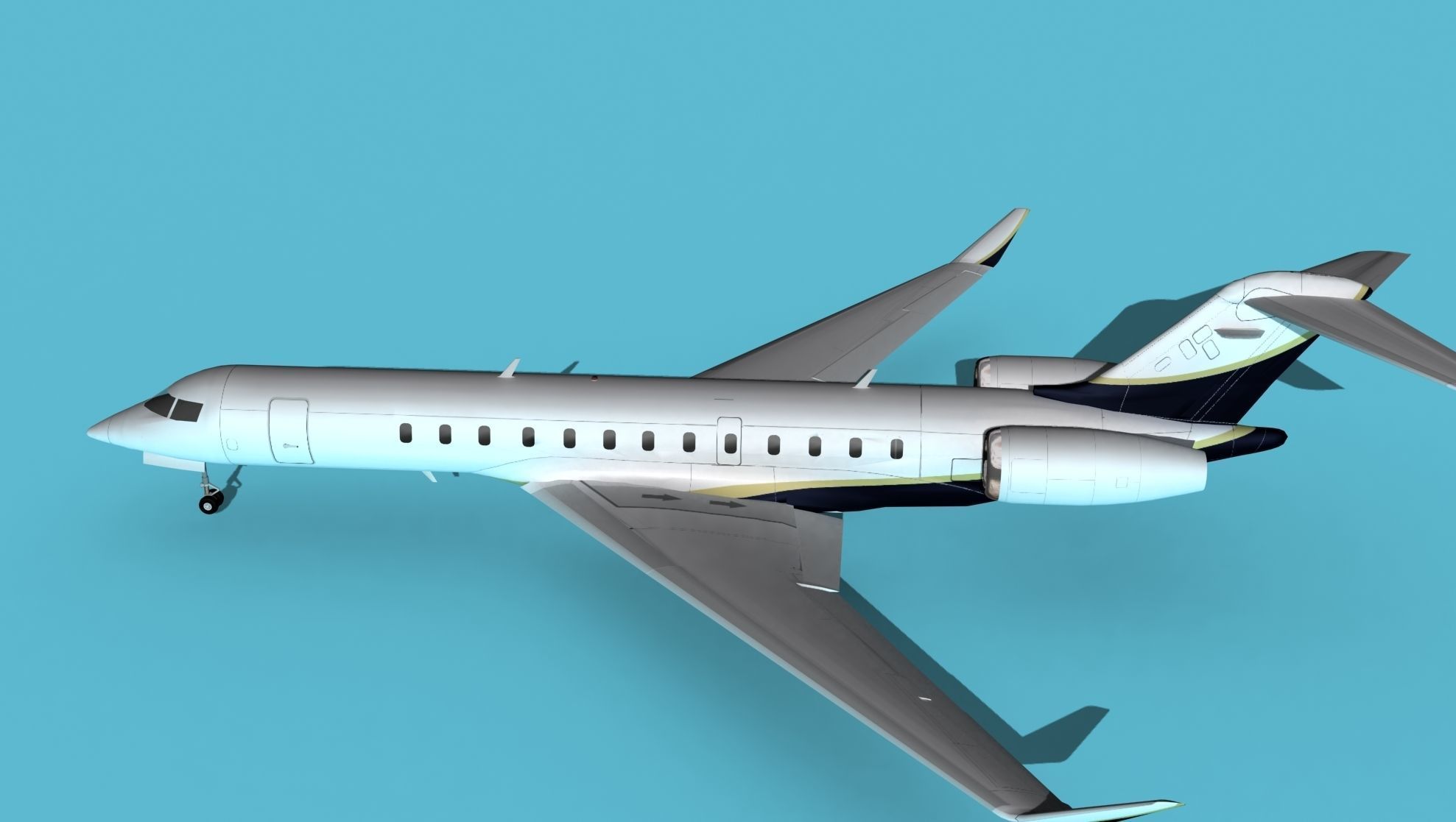 Bombardier Global 7000 V05 3D model_9