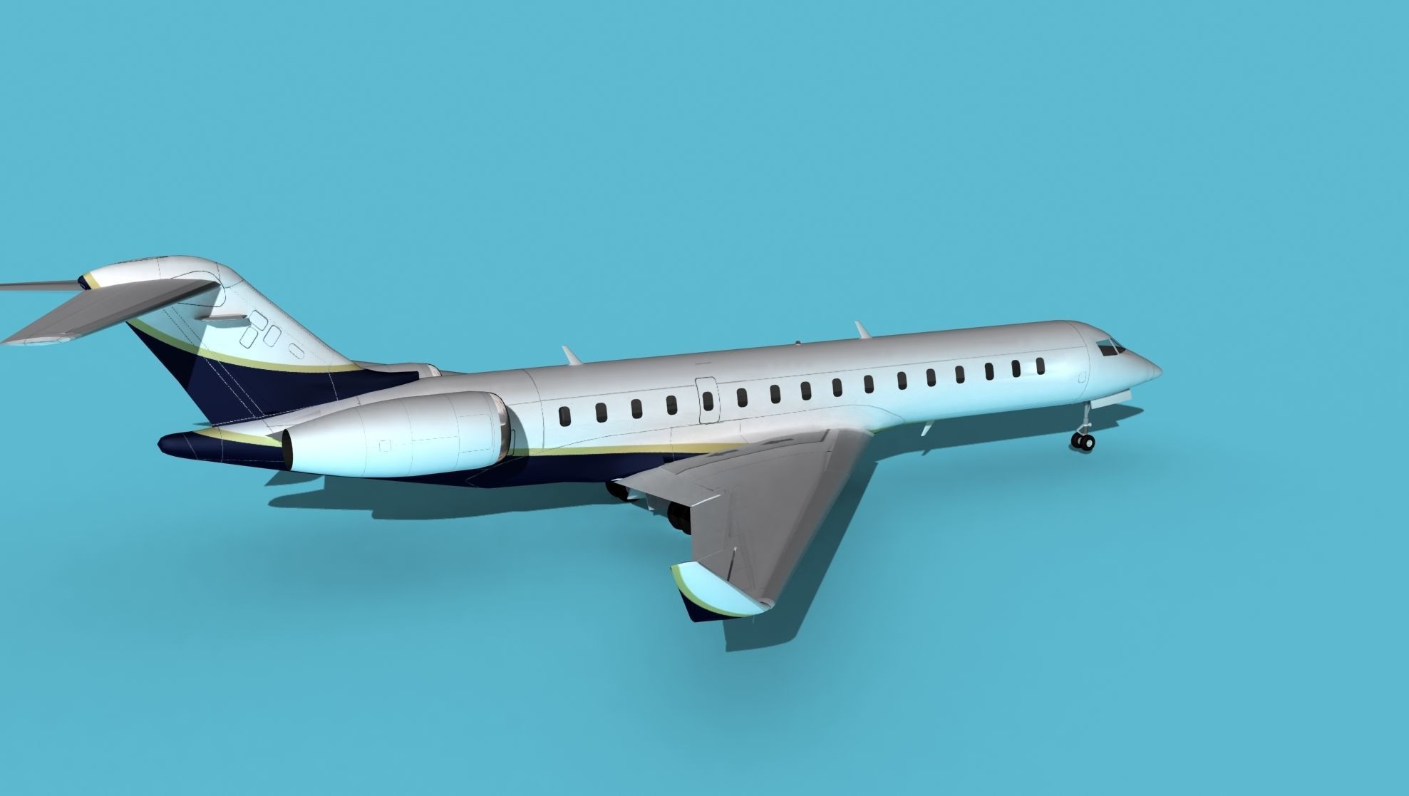 Bombardier Global 7000 V05 3D model_5