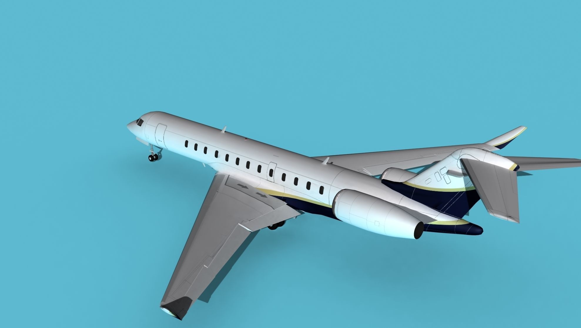 Bombardier Global 7000 V05 3D model_8
