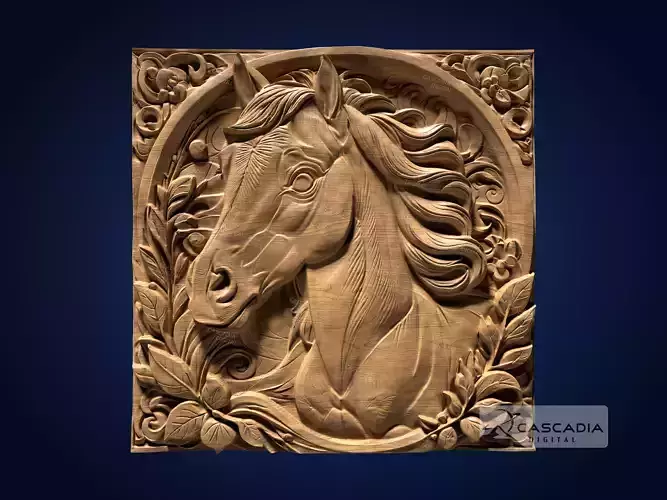 Cute Pony Horse Foal - CNC Router Carving Casting