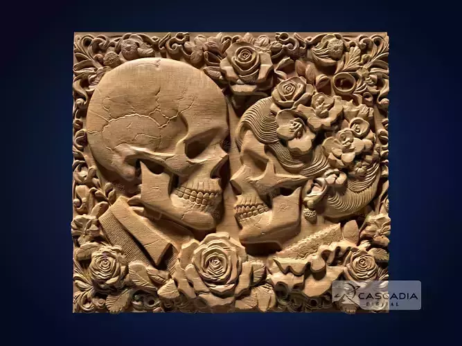 Skull Lovers - CNC Router Carving Casting skeleton