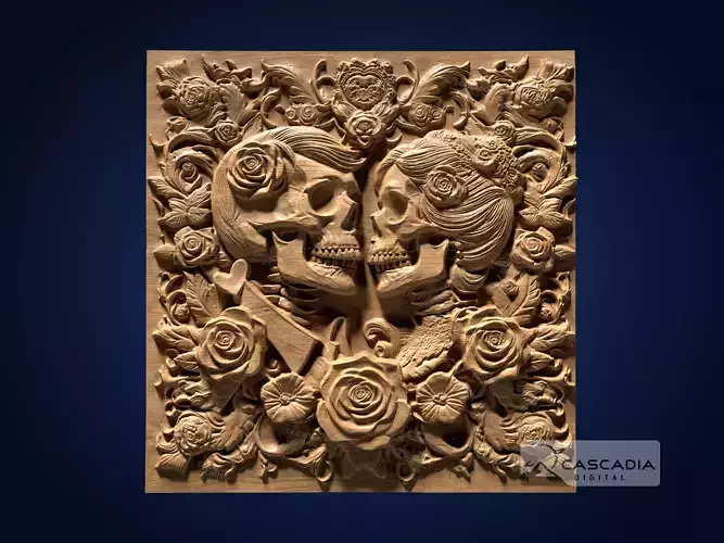 Skull Lovers - CNC Router Carving Casting skeleton