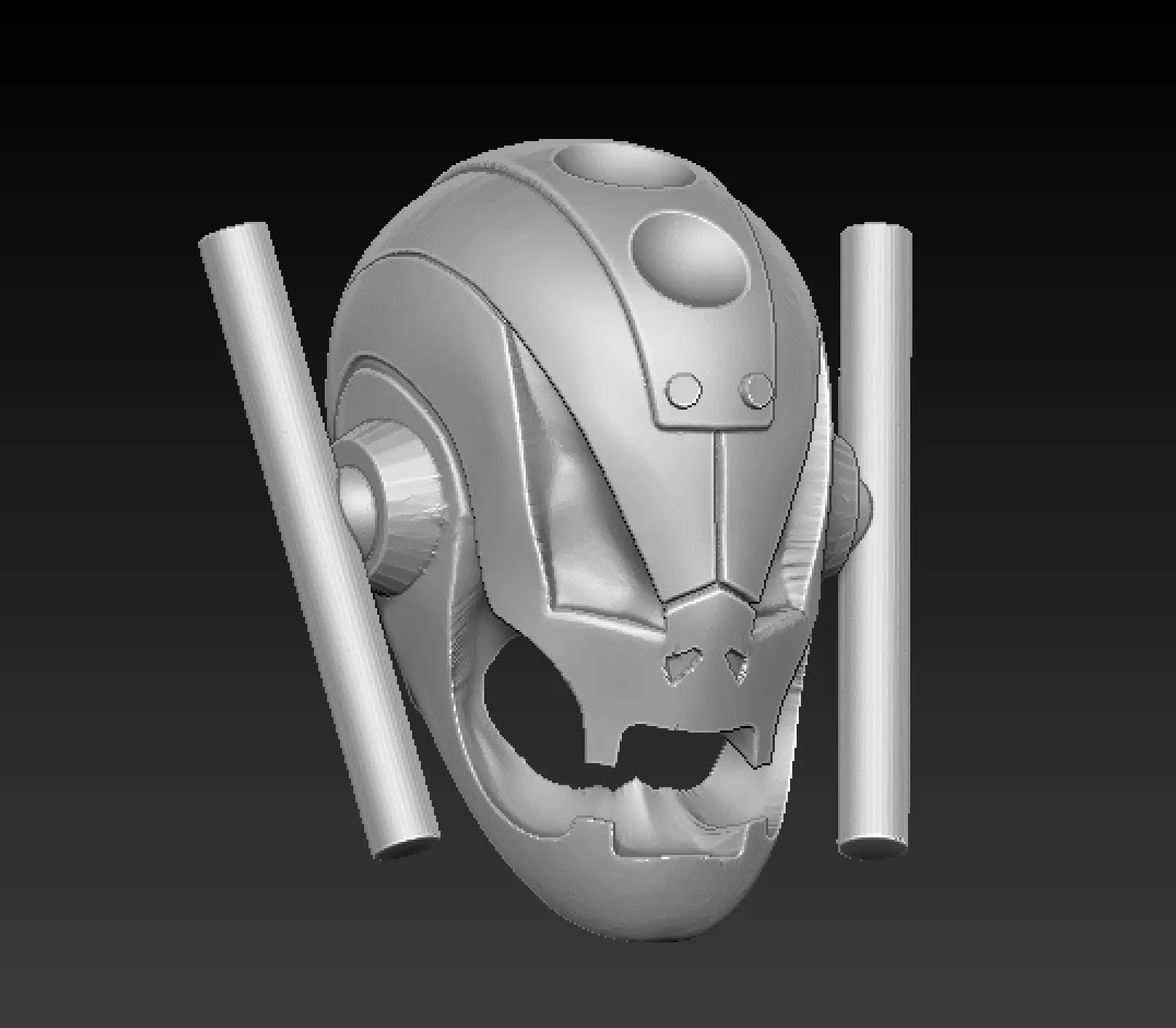 ultron comic headsculpt  3D print model_0