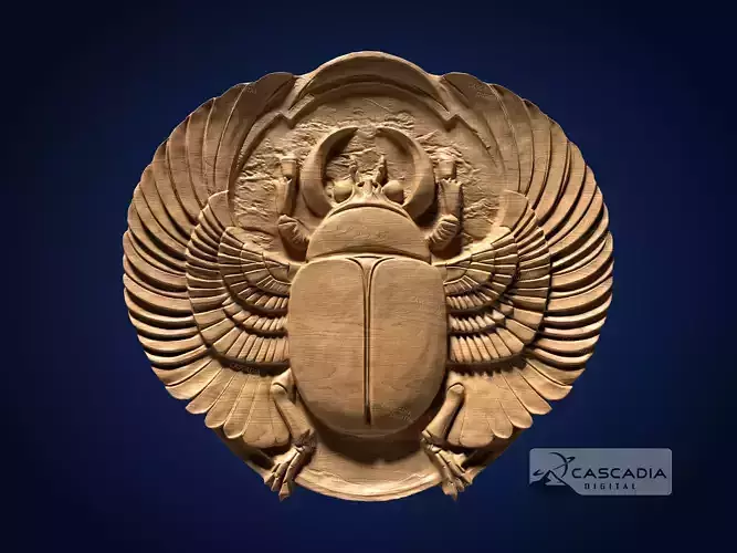 Scarab Egyptian - CNC Router Carving Casting insect