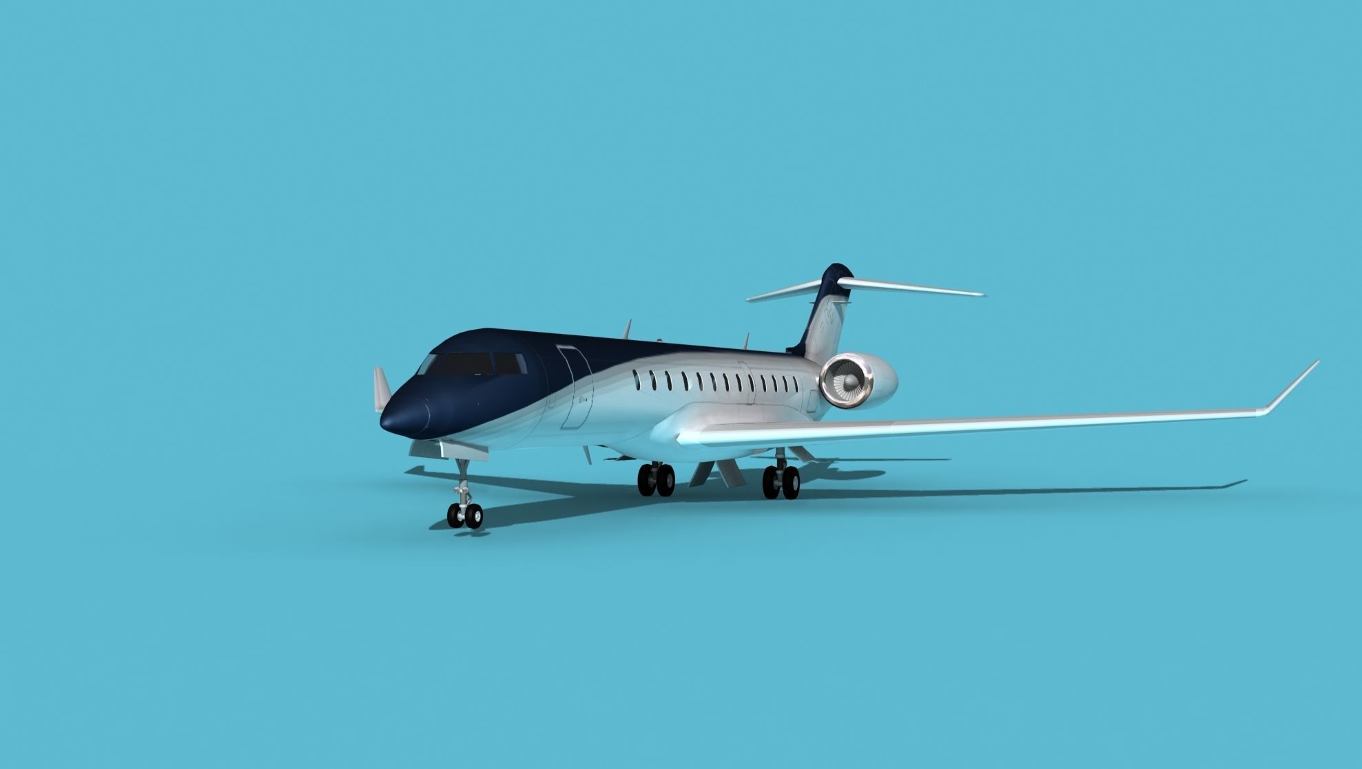 Bombardier Global 7000 V07 3D model_1