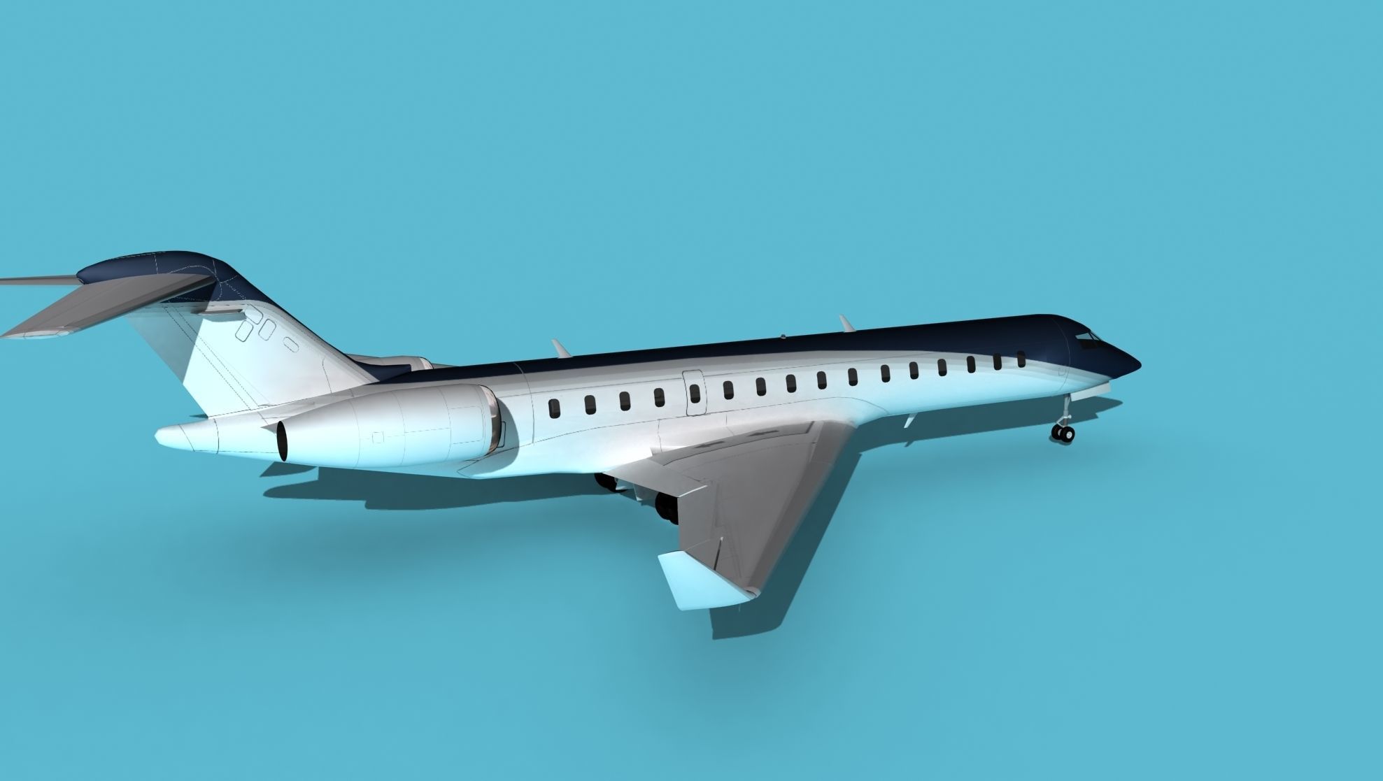 Bombardier Global 7000 V07 3D model_5