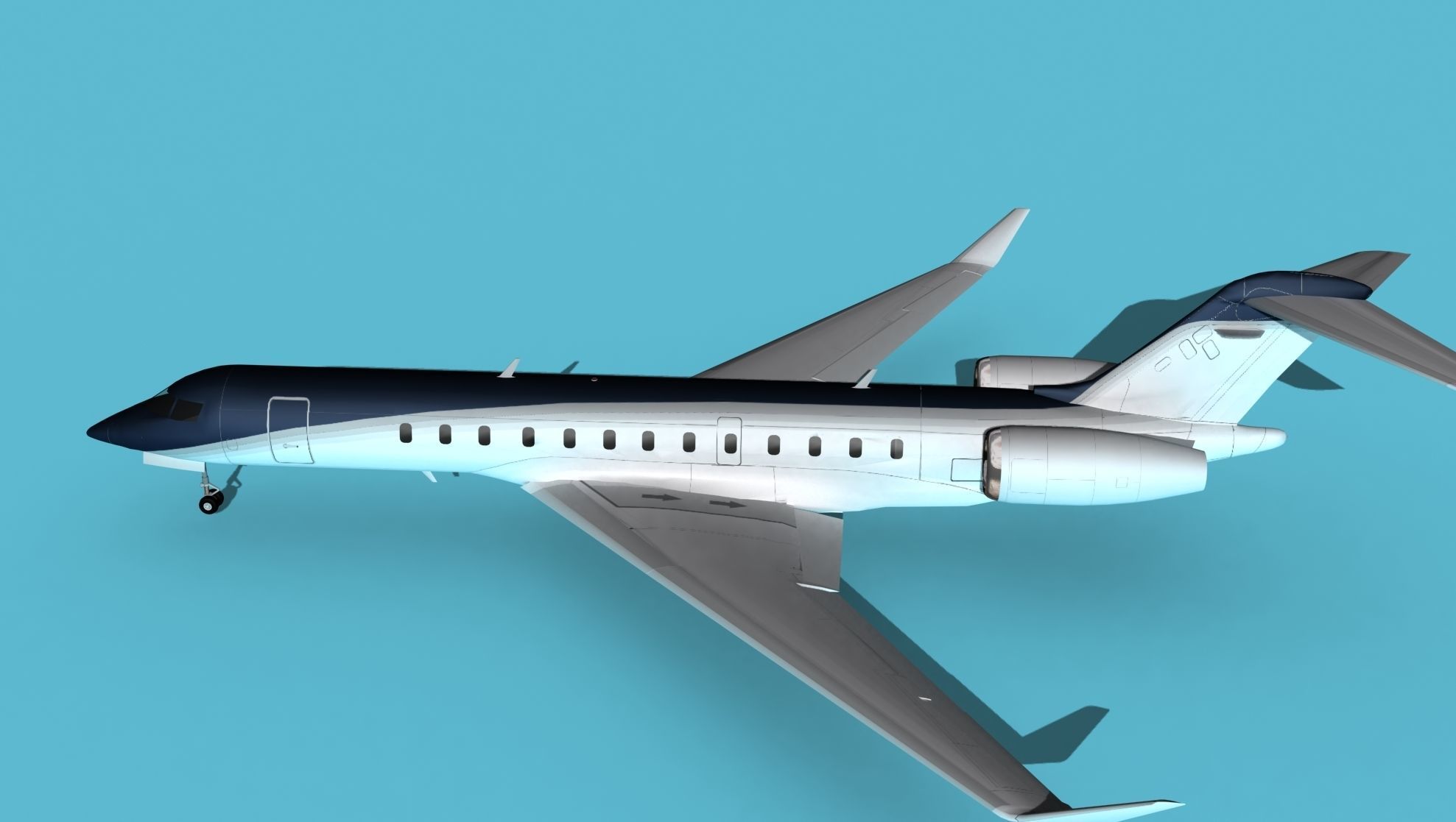 Bombardier Global 7000 V07 3D model_9