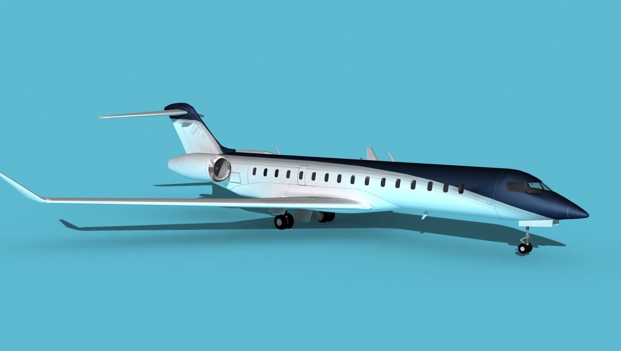 Bombardier Global 7000 V07 3D model_3