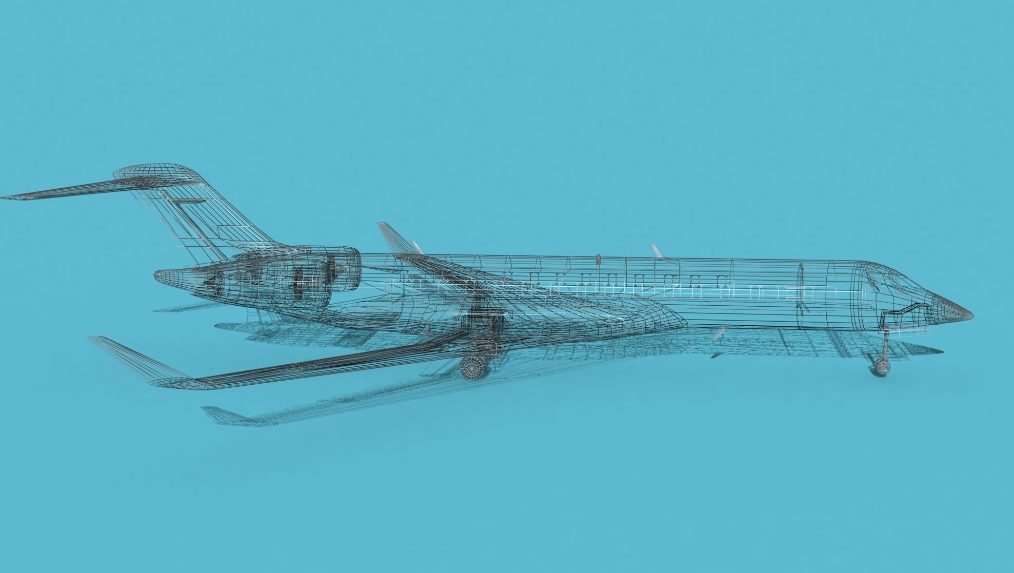 Bombardier Global 7000 V07 3D model_13