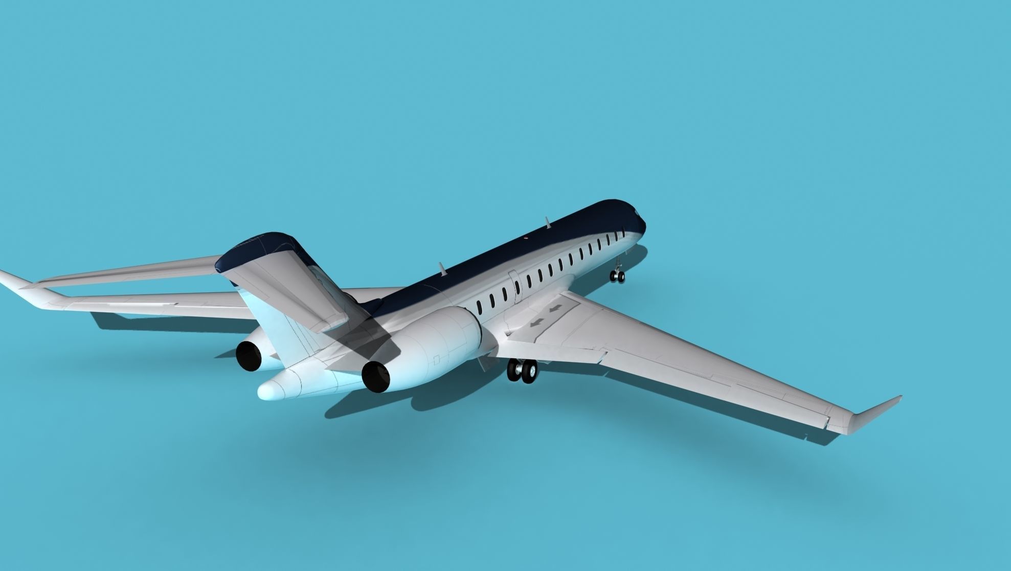 Bombardier Global 7000 V07 3D model_6