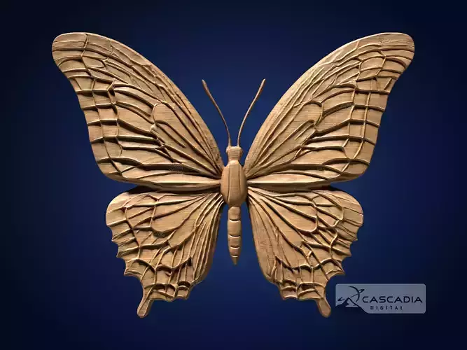 Butterfly - CNC Router Carving Casting insect animal
