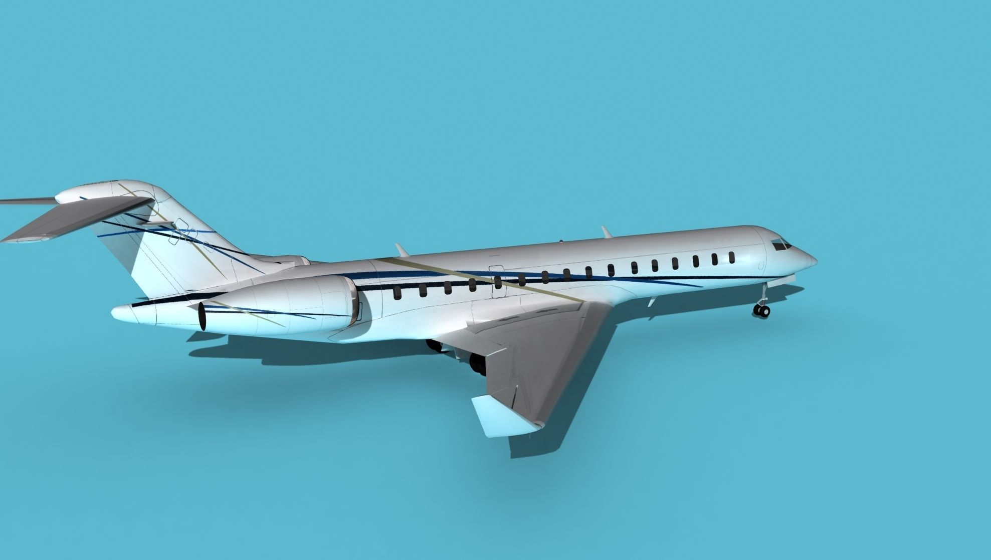 Bombardier Global 7000 V11 3D model_5