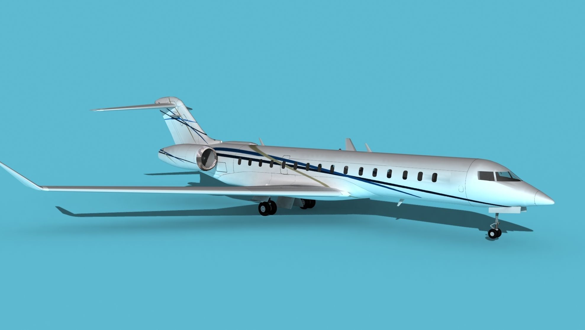 Bombardier Global 7000 V11 3D model_3