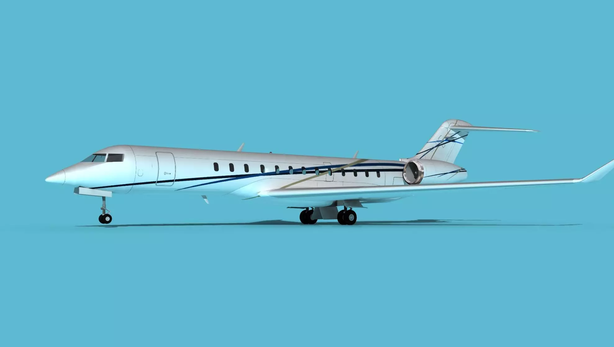 Bombardier Global 7000 V11 3D model_0