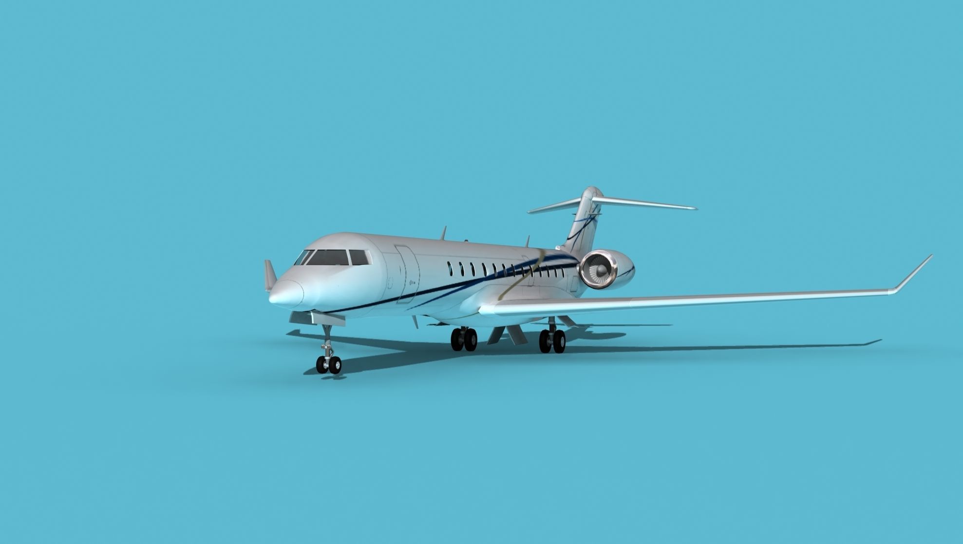 Bombardier Global 7000 V11 3D model_1