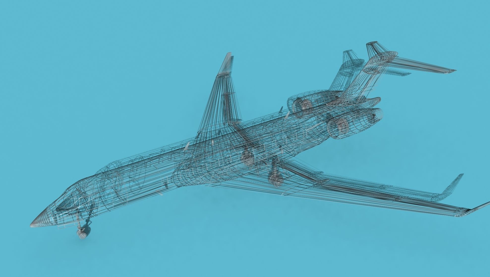 Bombardier Global 7000 V11 3D model_16