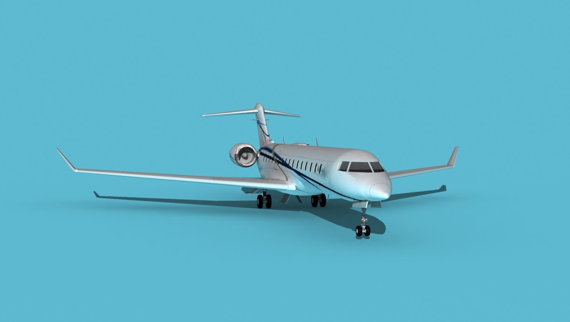 Bombardier Global 7000 V11 3D model_2