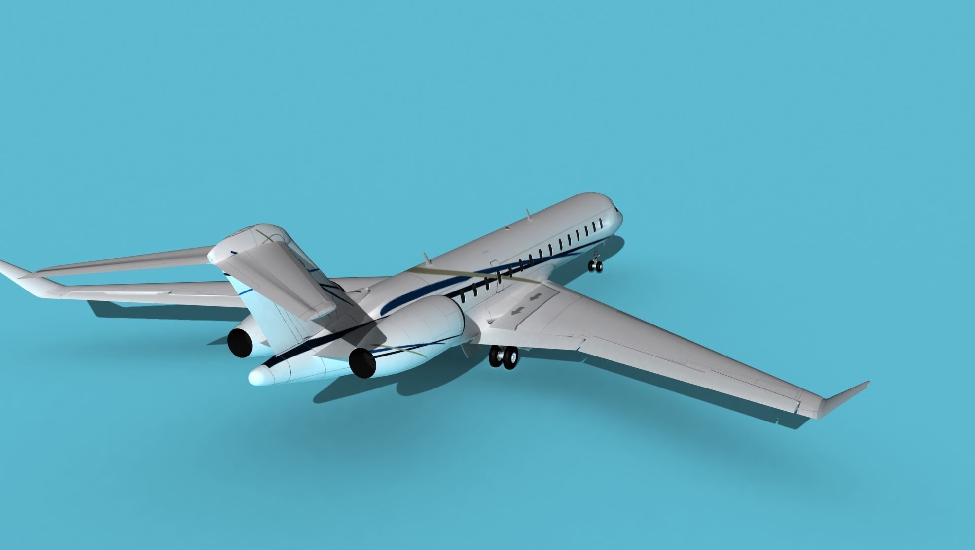 Bombardier Global 7000 V11 3D model_6