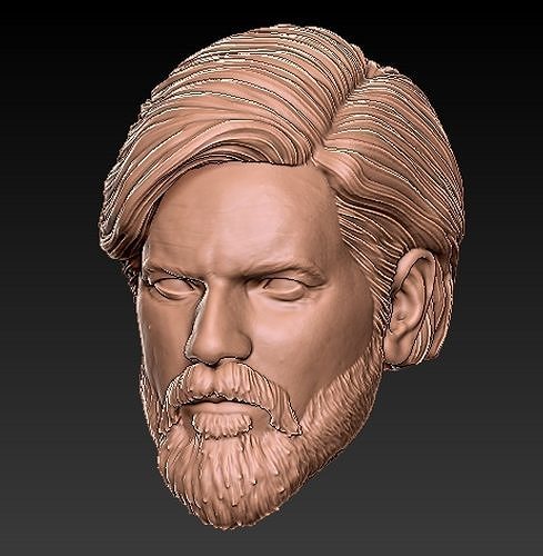 obi wan kenobi revenge of the sith headsculpt 3D print model
