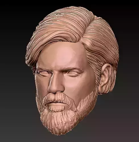 obi wan kenobi revenge of the sith headsculpt 3D print model