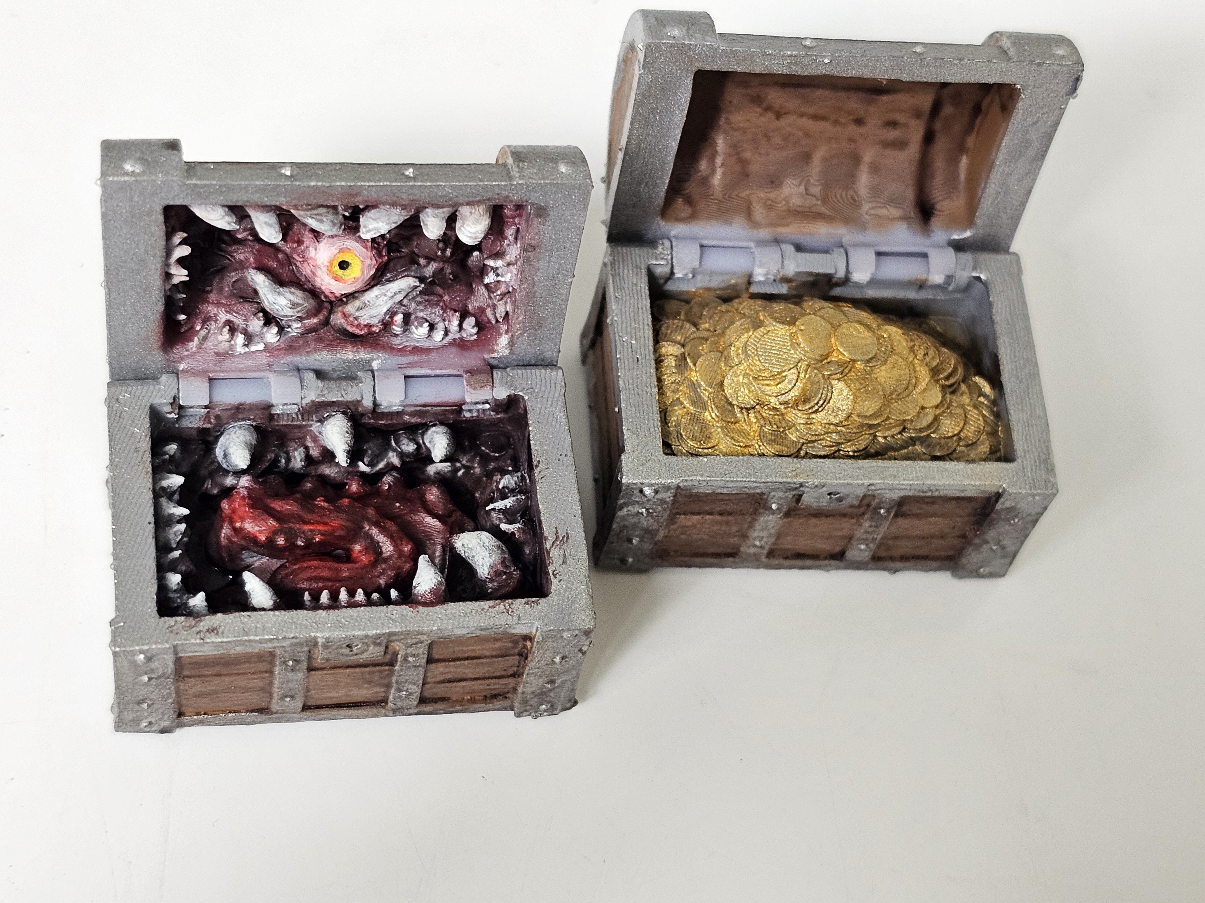 Mimic Treasure chests 3D print model_2