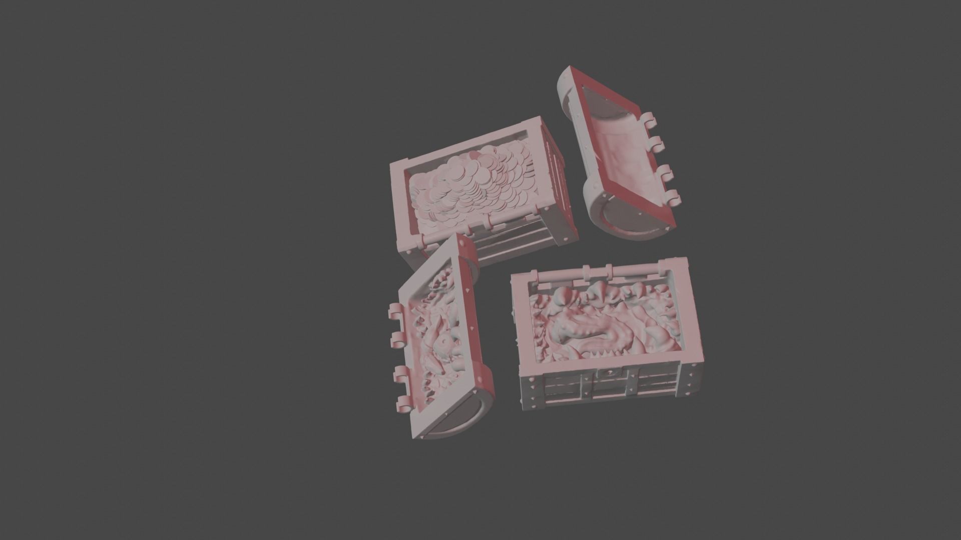 Mimic Treasure chests 3D print model_10