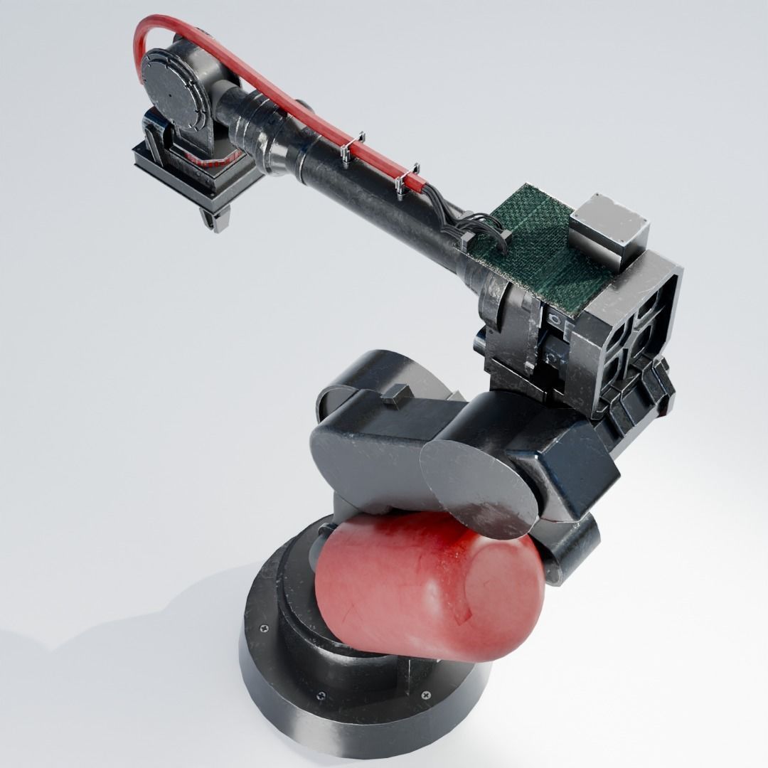 Industrial Mechanical Arm 3D model_4