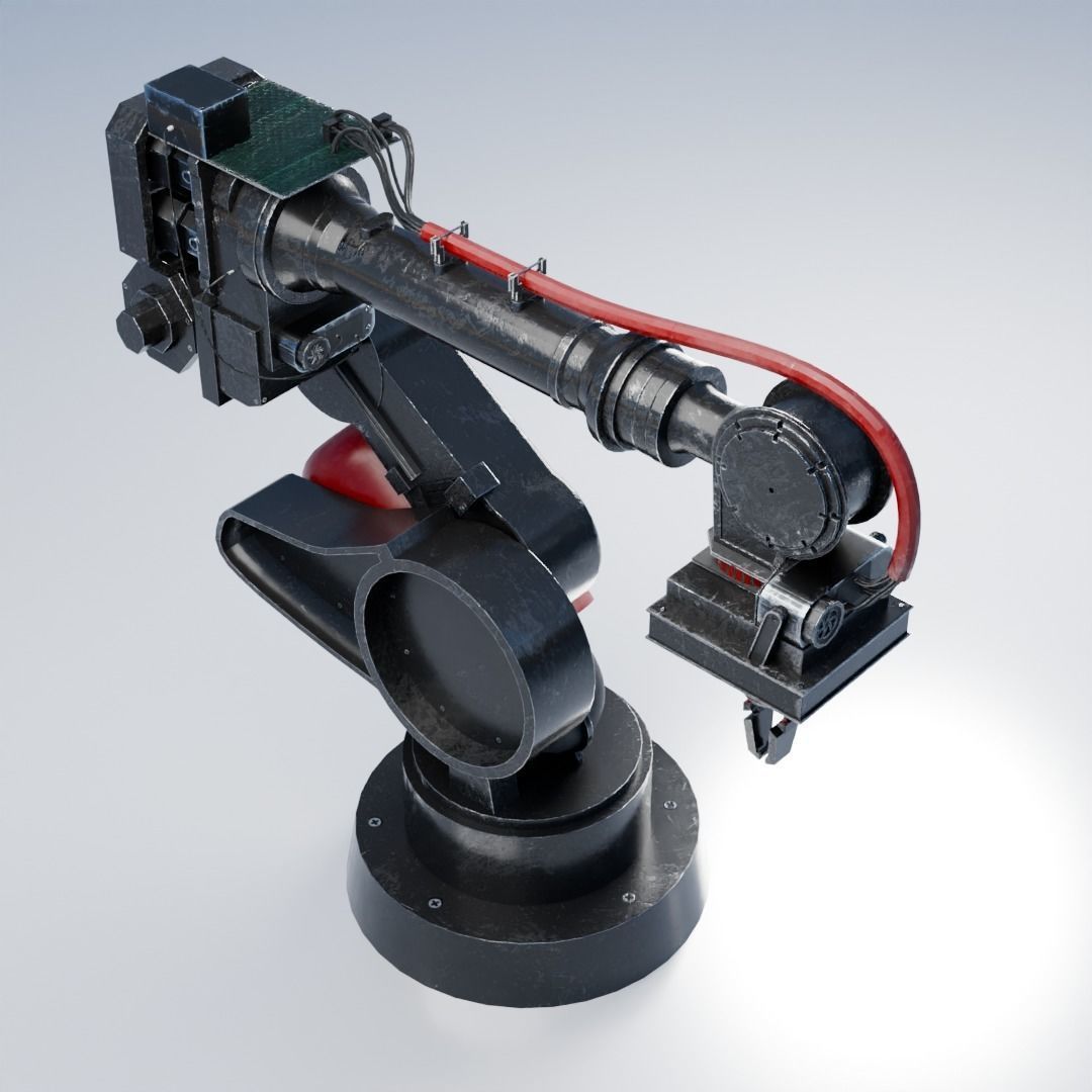 Industrial Mechanical Arm 3D model_3