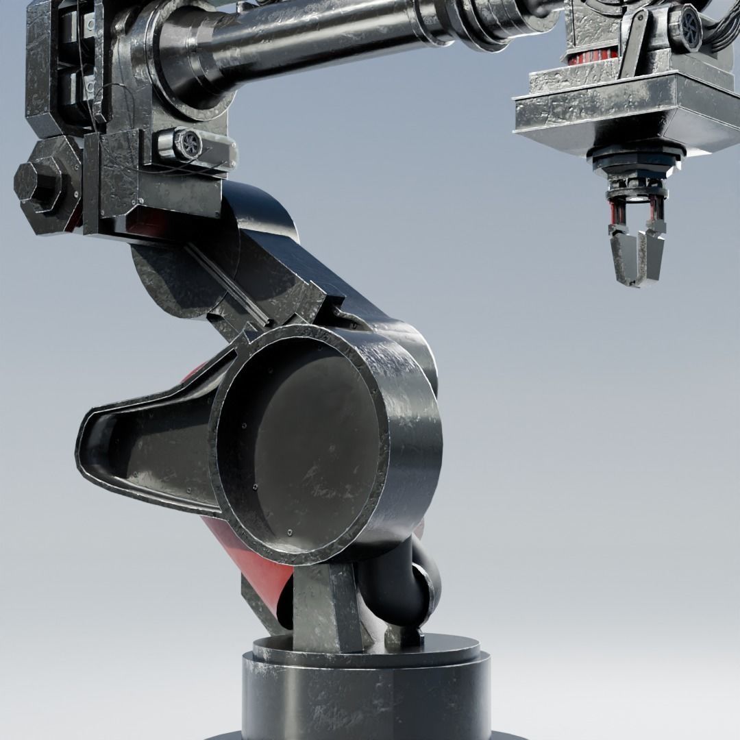 Industrial Mechanical Arm 3D model_7