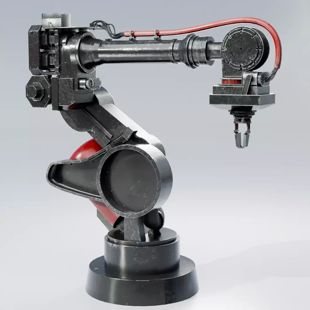 Industrial Mechanical Arm 3D model_0