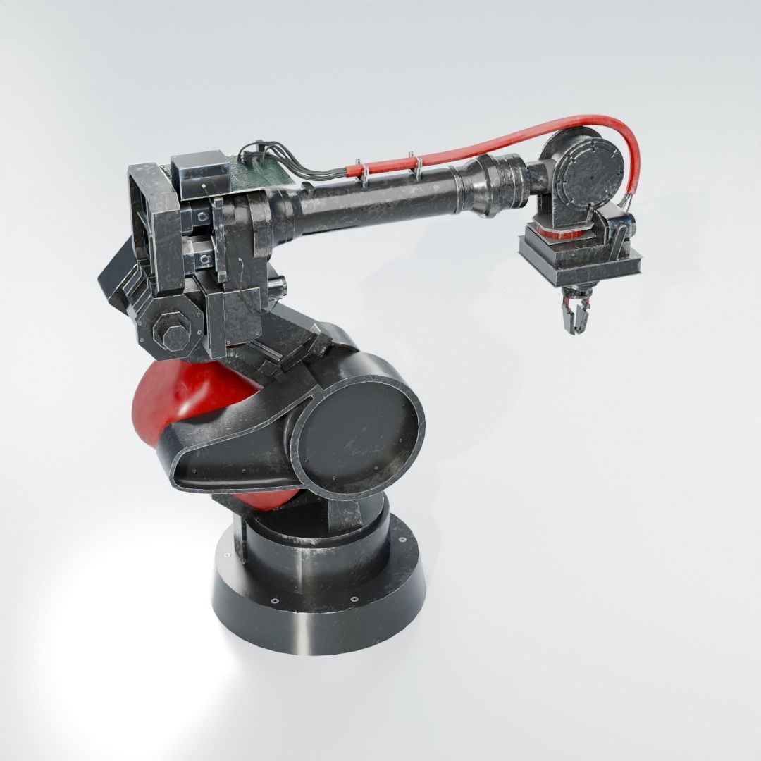 Industrial Mechanical Arm 3D model_8