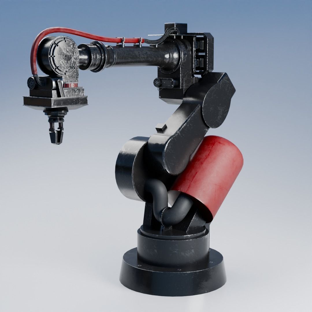 Industrial Mechanical Arm 3D model_1