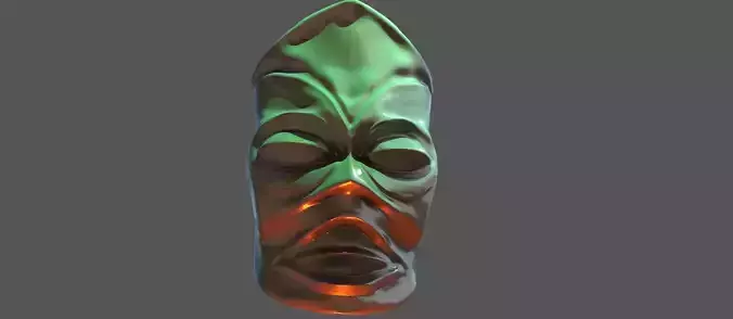African mask 1 3D model