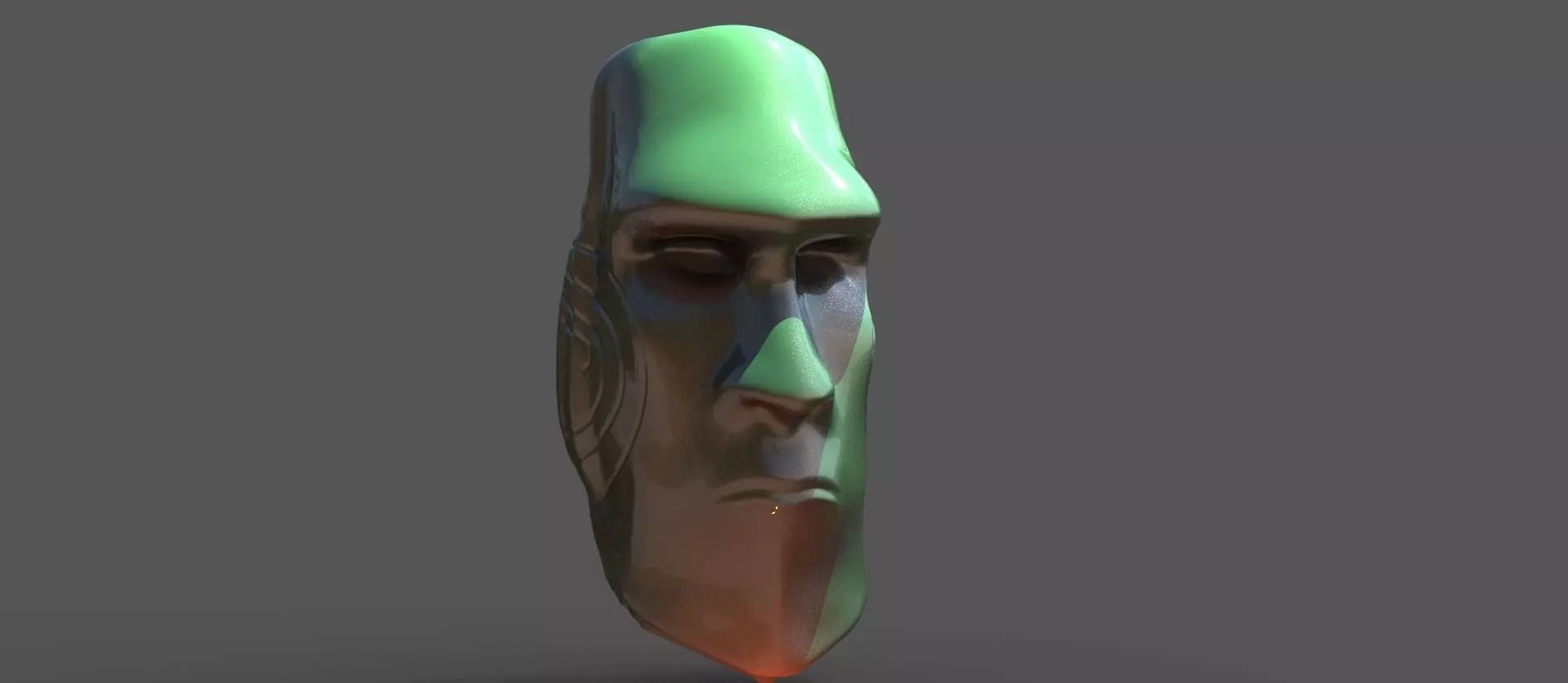 African mask 2  3D model_0