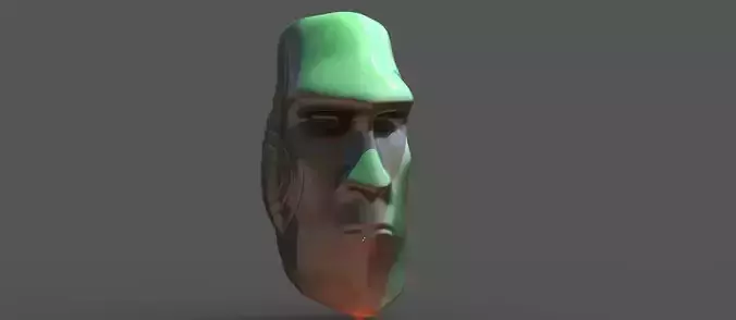African mask 2  3D model