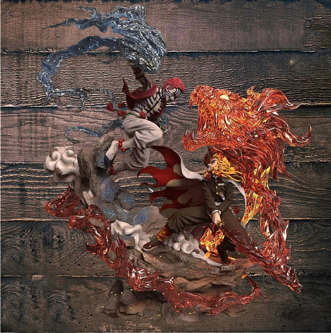 Hero Belief Studio Rengoku vs Akaza 3D Model Ready to Print 3D print model_5