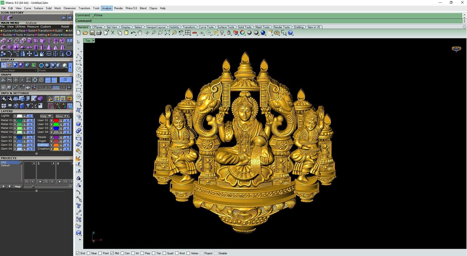 Laxmi nagas pendant-4 3D print model_9