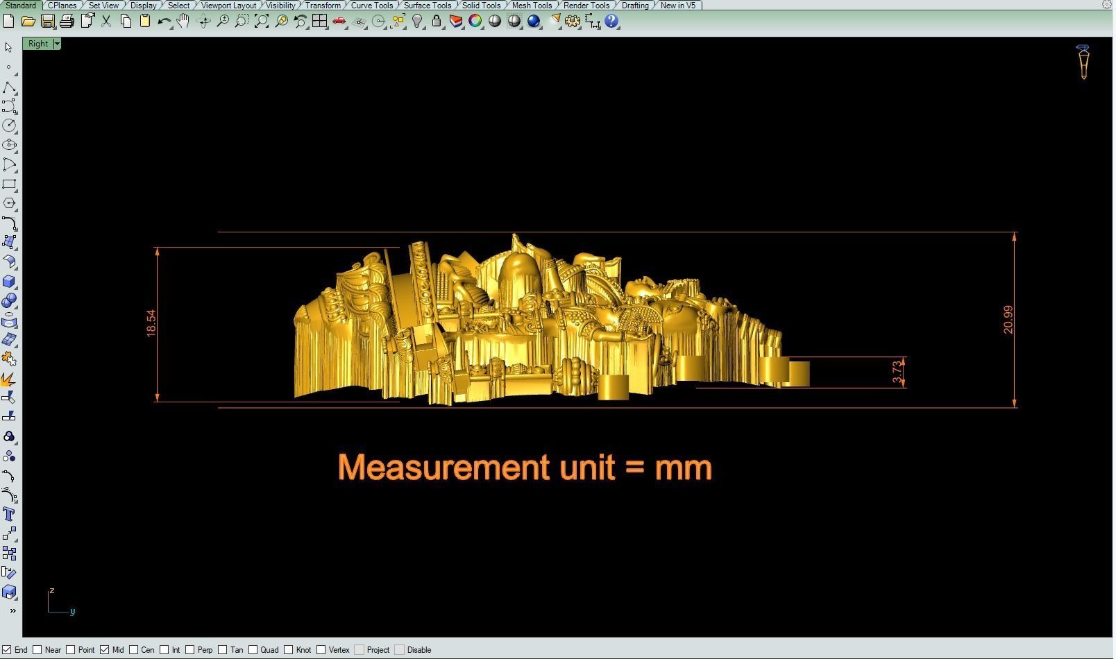 Laxmi nagas pendant-4 3D print model_4