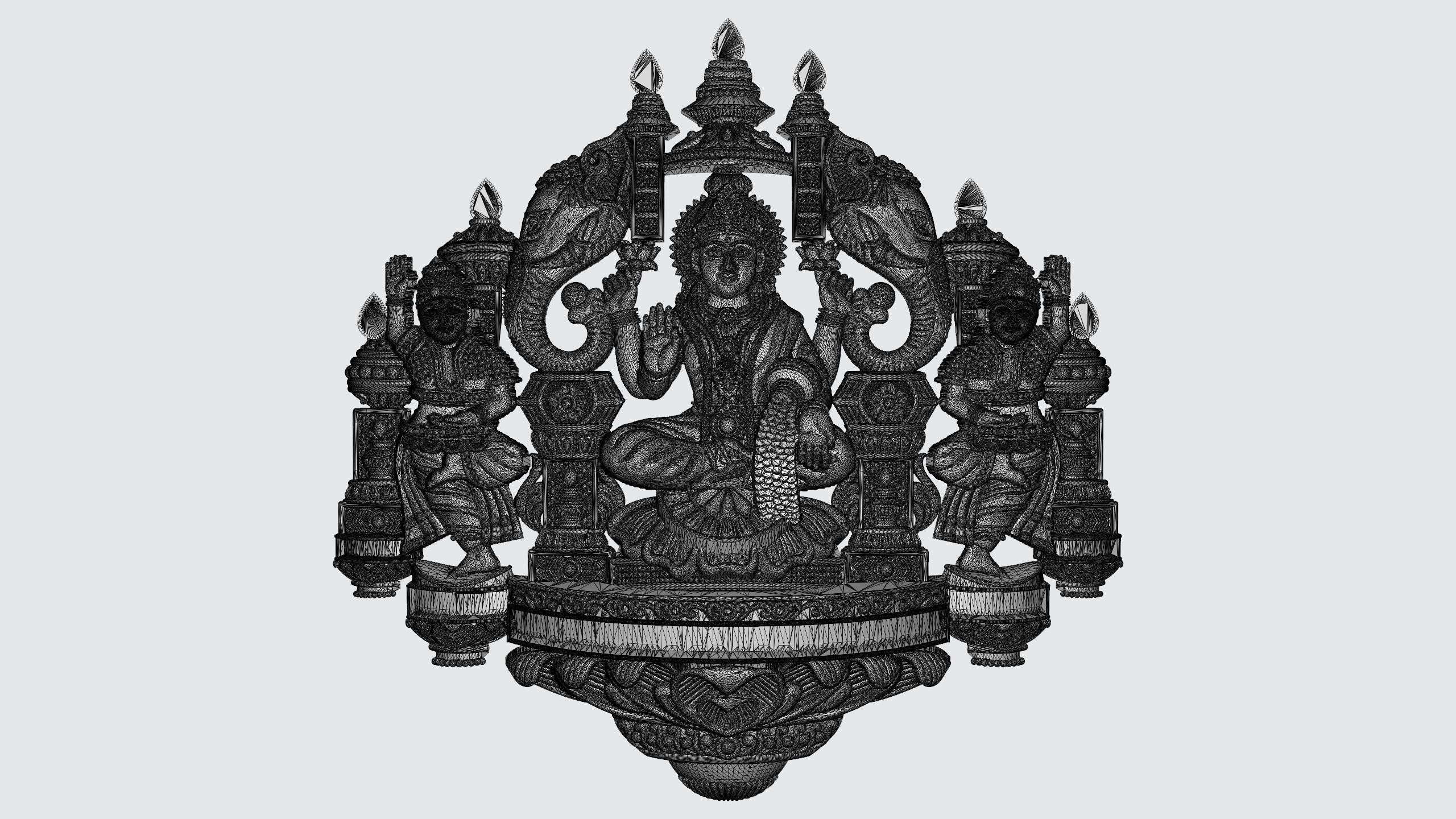 Laxmi nagas pendant-4 3D print model_10