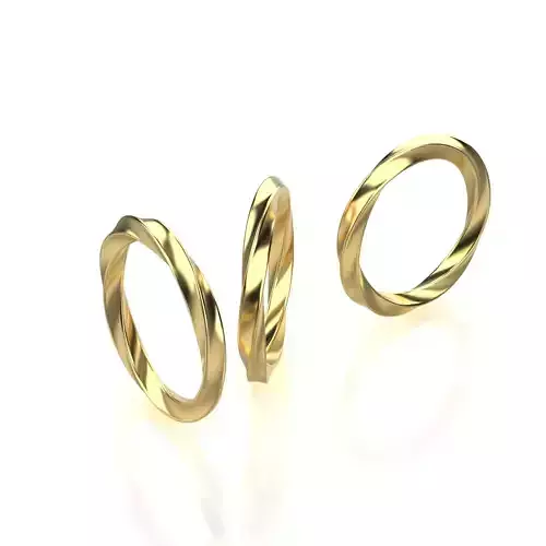 Spiral Wedding Rings